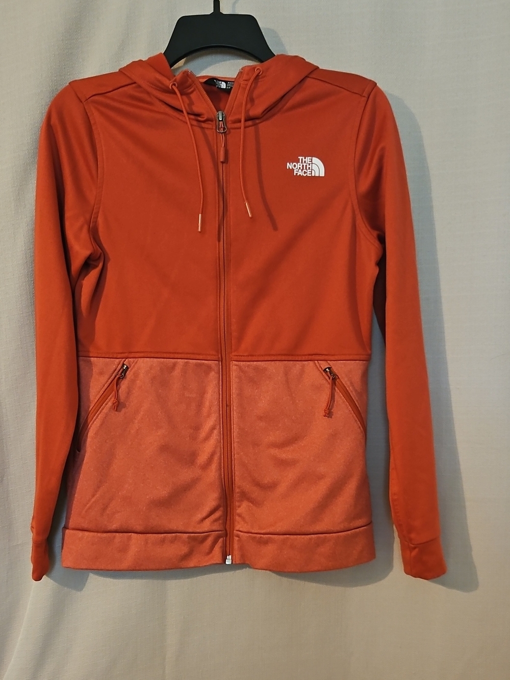 The North Face Women's Orange Full-Zip Hooded Jacket